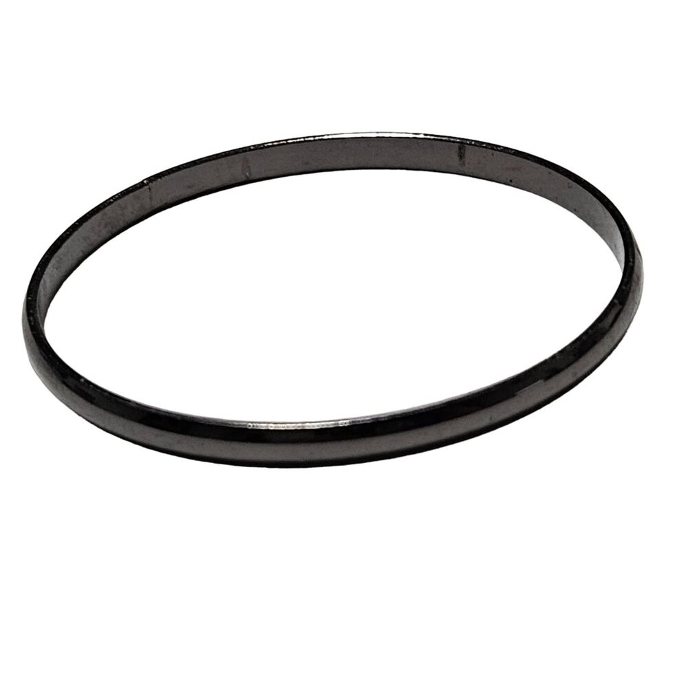 Retro 80s Black Metal Bangle Bracelet Gothic Punk Classic Fashion Jewelry Women